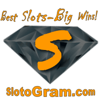 Slotogram.com logo - bests slots big wins is on photo.