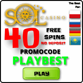 Sol Casino, no deposit bonus is in the photo.
