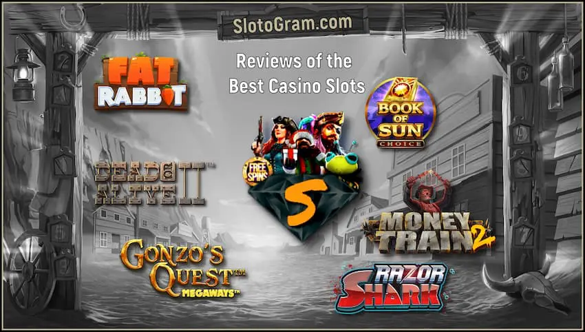 Осврти за најдобрите слотови во казино (2025) + Најдобрите бонуси се на фотографијата.