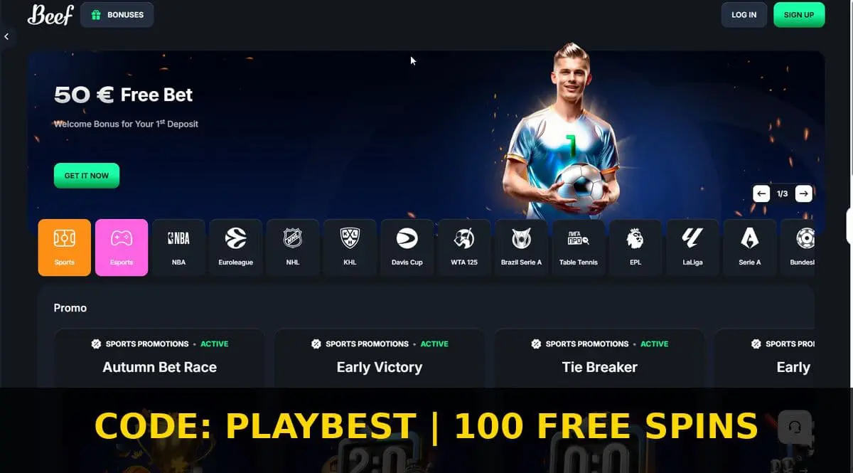 Система рейкбека в Beef Casino: ежедневный, еженедельный и ежемесячный кэшбэк до 50%. Участие в турнирах с призовым фондом.