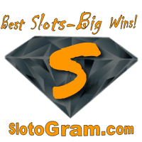 Slotogram.com logo - bests slots grutte winst is op foto.