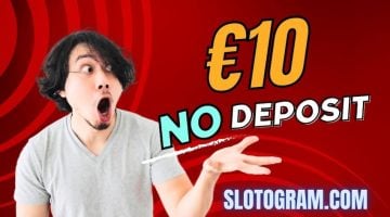 Bonus €10 tanpa Deposit dalam kasino dalam talian di tangan pemain muda ditunjukkan dalam foto.
