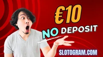 تظهر الصورة مكافأة بقيمة 10 يورو بدون إيداع في كازينو عبر الإنترنت في يد لاعب شاب.
