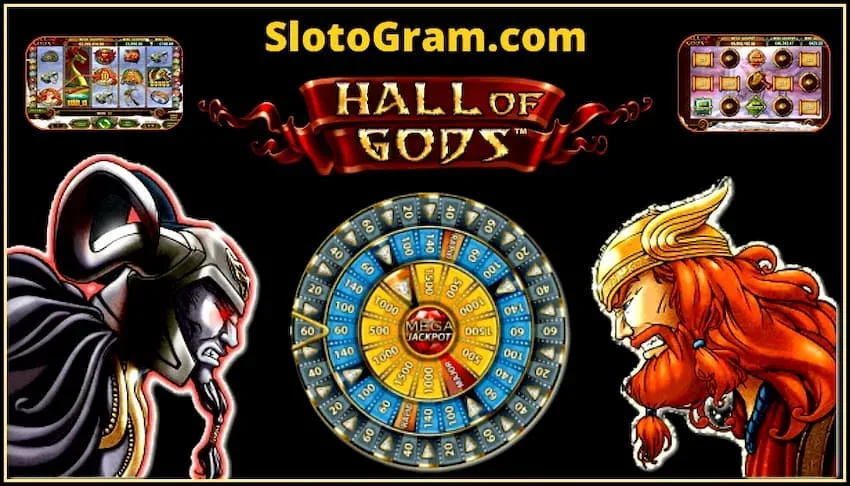 Progresibong Jackpot Slot Hall of Gods gikan sa tagahatag NetEnt naa sa litrato.
