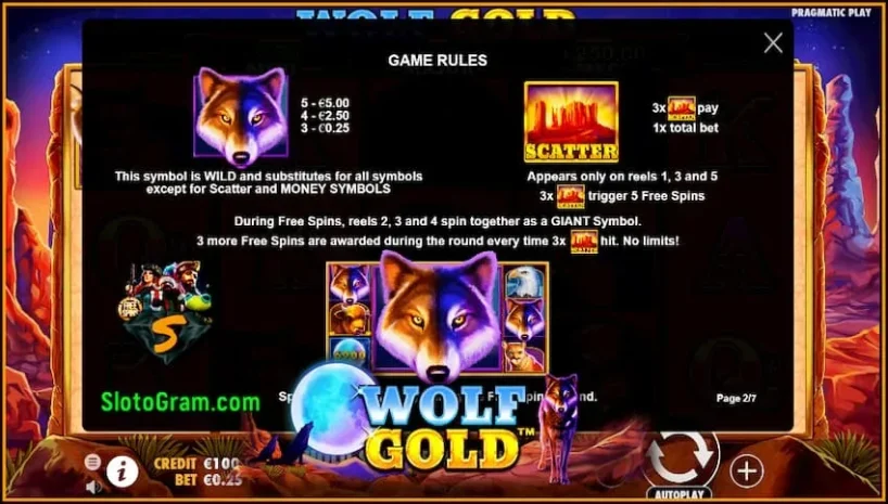 និមិត្តសញ្ញាប្រាក់រង្វាន់ Scatter នៅក្នុងរន្ធដោតចចកមាសពី Pragmatic Play មានរូបថតមួយ។