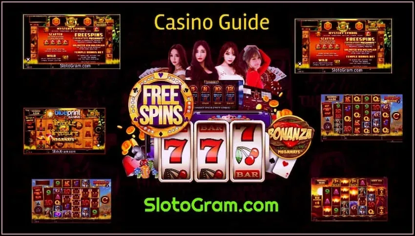 Panduan tentang cara untuk menang dalam mesin slot kasino dalam talian ditunjukkan dalam foto.