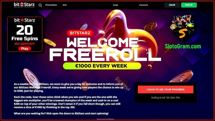 Бесплатный турнир в игровых автоматах за регистрацию в казино Bitstarz есть на фото!
