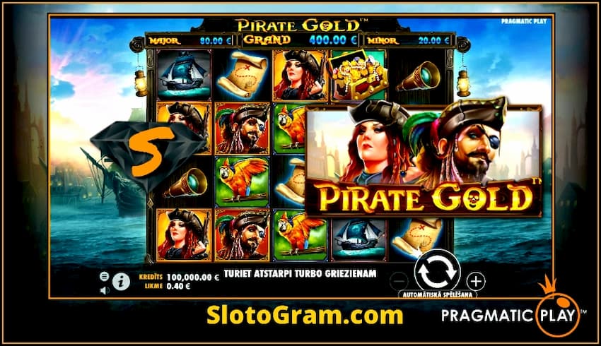 Обзор слота Pirate Gold от Pragmatic Play на портале SlotoGram есть на фото.