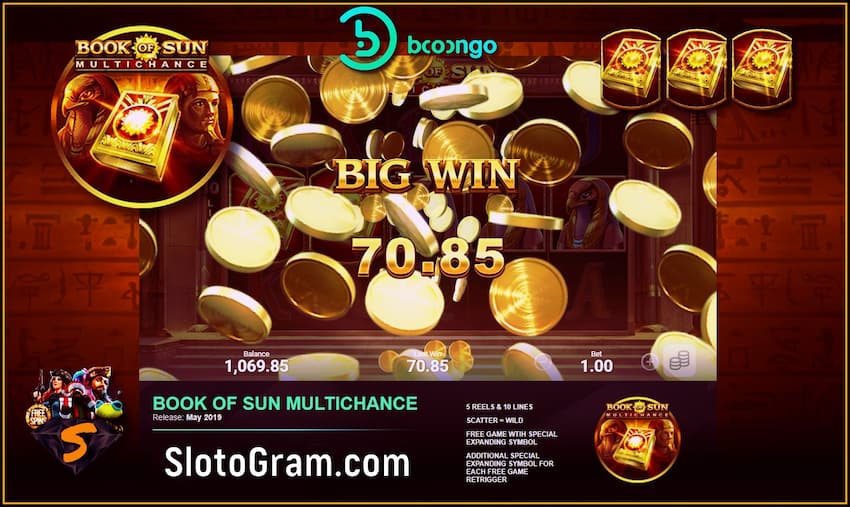 Большой Выигрыш в Игровом Автомтае Book of Sun Multichance есть на фото.