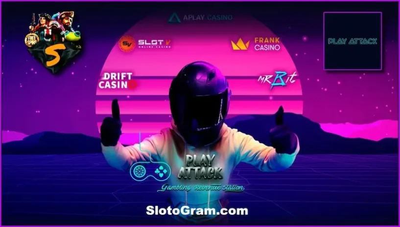 Cách kiếm tiền trong chương trình Playattack Affiliates được hiển thị trong ảnh.