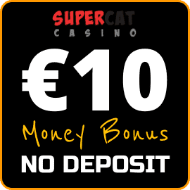 Bonificación en efectivo sen depósito no Casino Super Cat on-line SlotoGram.com está na foto.