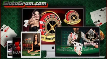 Le fonctionnement du casino en direct sur Internet est visible sur la photo.