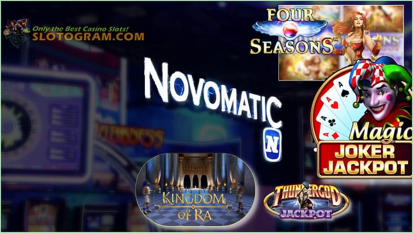 Связанные джекпоты NOVOMATIC SlotoGram.com на фото есть