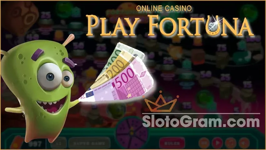 En la kazino Playfortuna pliigita rapideco retiri monon al via konto en la retejo Slotogram.com en la foto estas