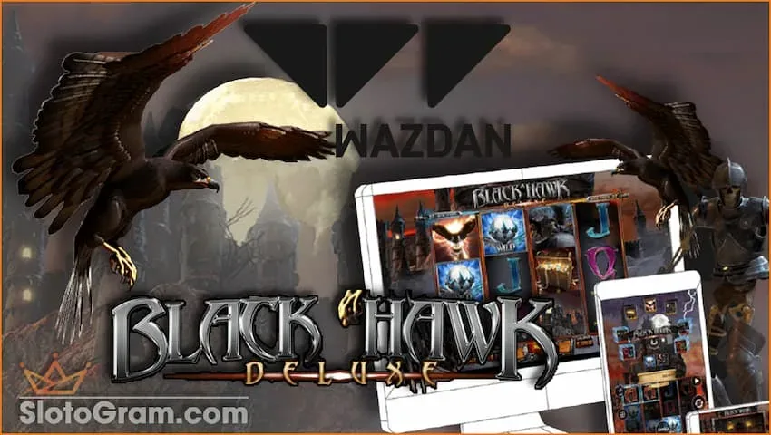 Black Hawk Deluxe - основана на фэнтезийных темах и захватывающих историях на сайте Slotogram.com на фото есть