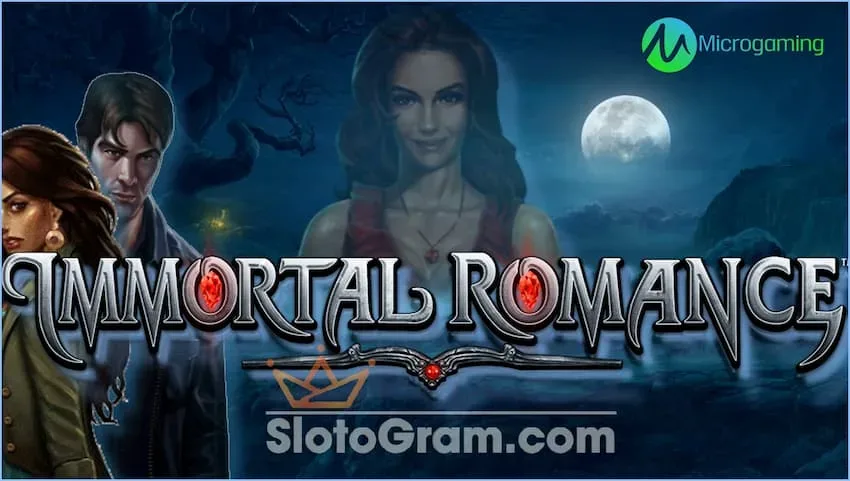Immortal Romance pärit Microgaming pakub boonusringi, saidil tasuta keerutusi Slotogram.com seal on