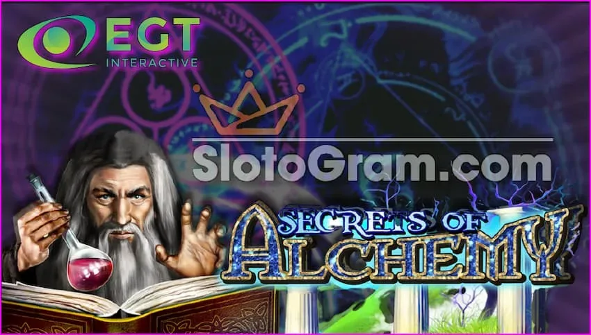 Secrets for Alchemy slot makke yn 'e sjenres fan "midsieuske" en "magic" op 'e webside SLotоgram.com yn' e foto is der