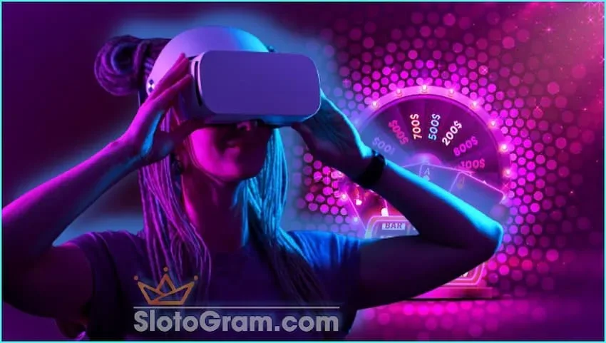 Игры виртуальной реальности обеспечивают полное погружение в мир казино на сайте Slotogram.com на фото есть