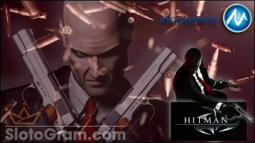 Сюжетная линия слота Hitman посвящена истории главного героя агента 47 на сайте Slotogram.com на фото есть