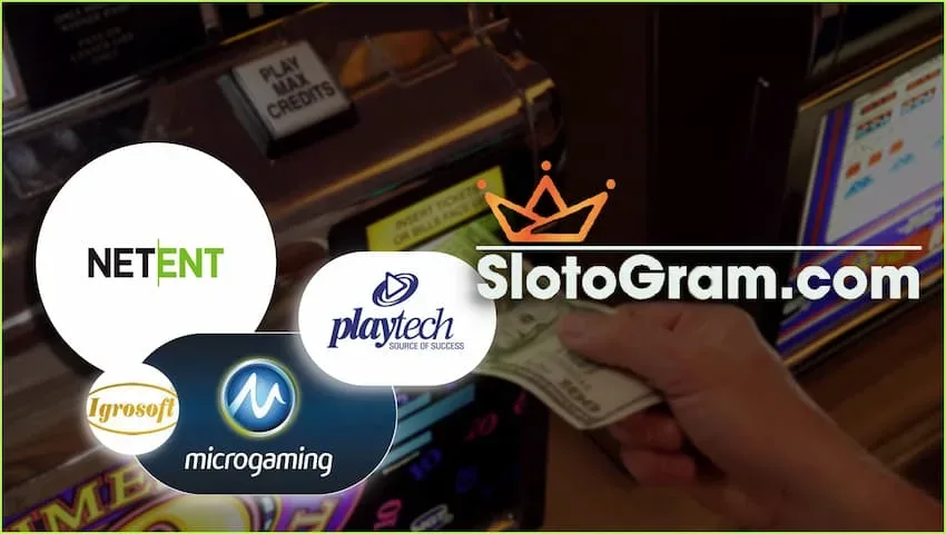 Новым пользователям нужно выбирать честное казино с выбором проверенных производителей на сайте Slotogram.com на фото.