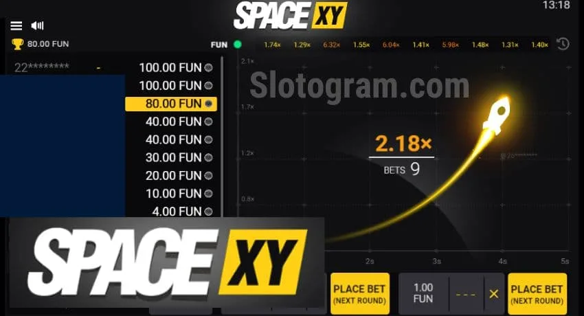  Изображение игрока, выигравшего крупную сумму денег в краш-игре SPACE XY, с праздничным сообщением на экране.