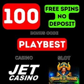 Obtén 100 xiros gratuítos sen depósito no Casino JET Para o rexistro (código de bonificación PLAYBEST)