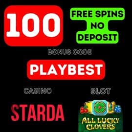 Erhalten Sie 100 Freispiele ohne Einzahlung für die Registrierung im Casino STARDA (Bonus-Code PLAYBEST)