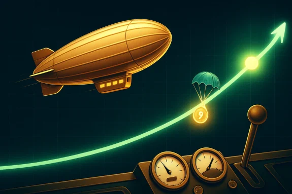 Стратегия Zeppelin — кэшаут на растущей кривой множителя